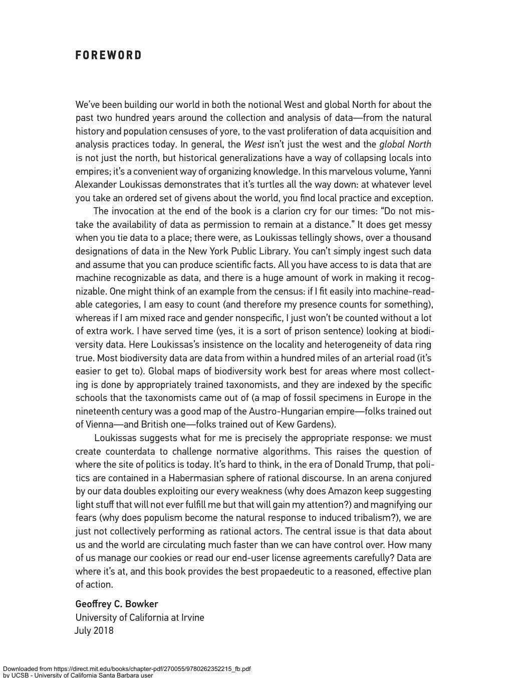 All Data Are Local: Thinking Critically in a Data-Driven Society by Yanni Alexander Loukissas