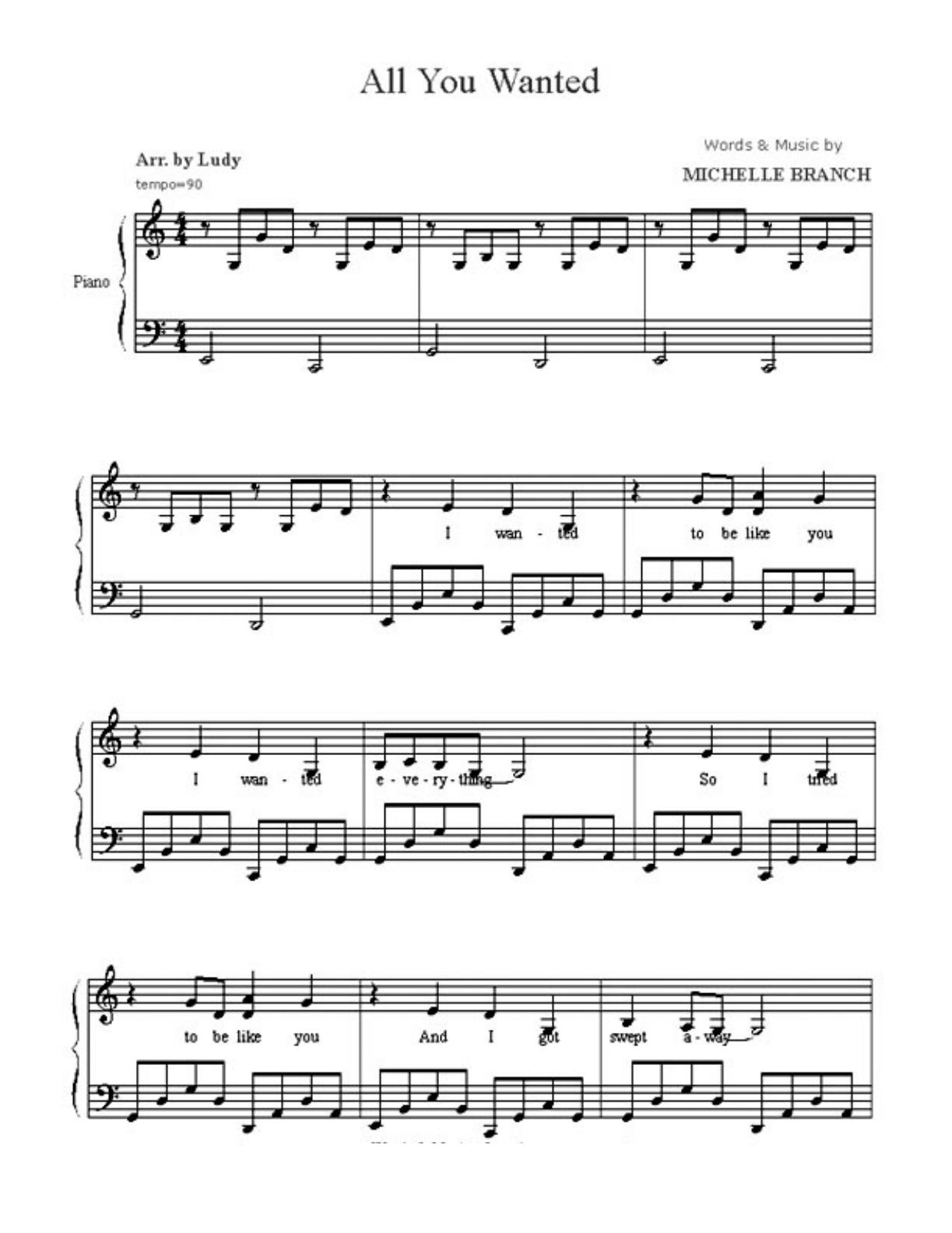 All You Wanted by Michelle Branch