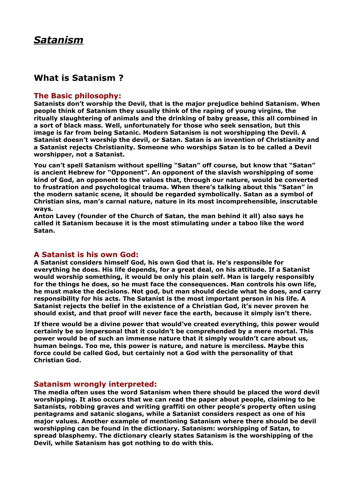 All about Satanism by Nikolaos Stergiannis Ph.D. (Mechanical Engineering)