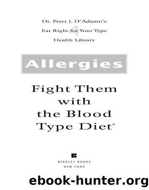 Allergies by Dr. Peter J. D'Adamo