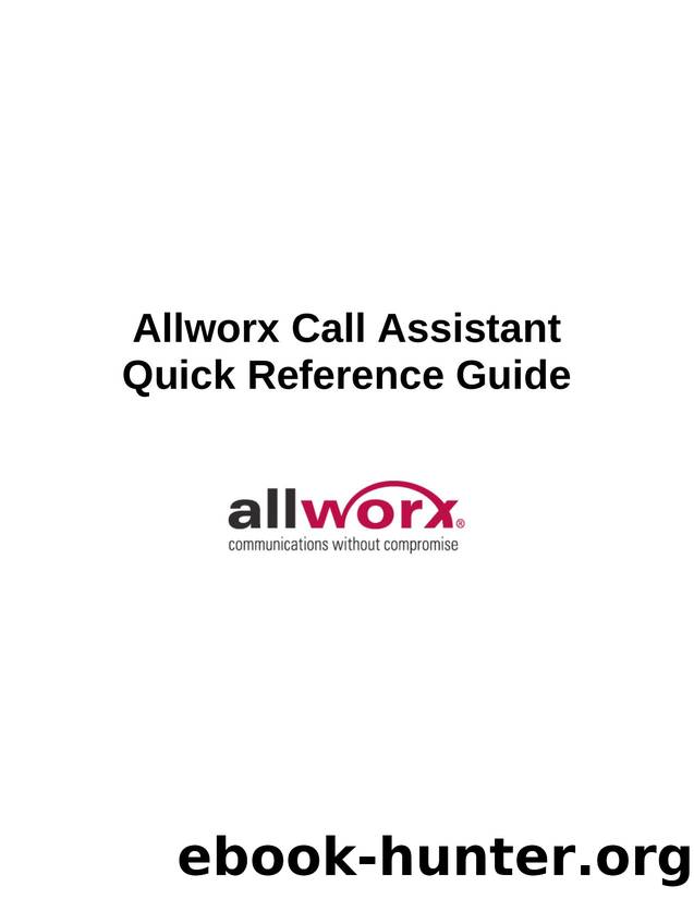 Allworx IP Phone Alpha Release Notes by 