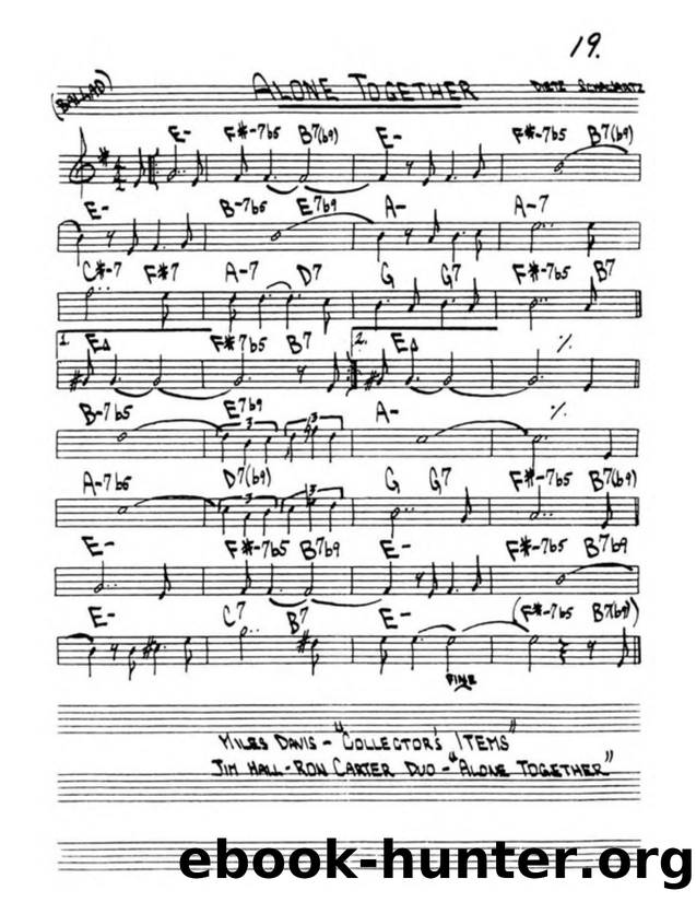 Alone Together (Bb) by Unknown