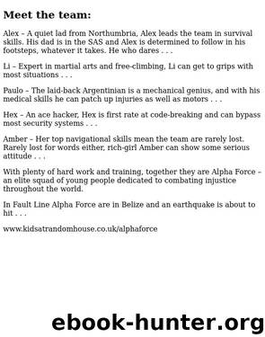 Alpha Force 8 - Fault Line by Ryan Chris