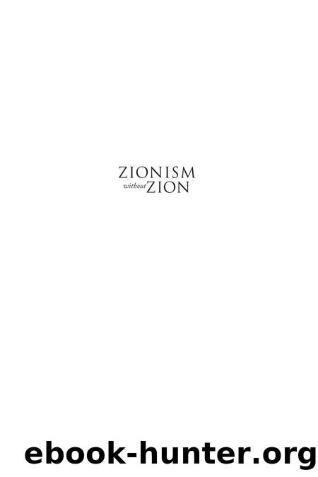 Alroey, Gur - Zionism Without Zion  The Jewish Territorial Organization and Its Conflict with the Zionist Organization by Gur Alroey