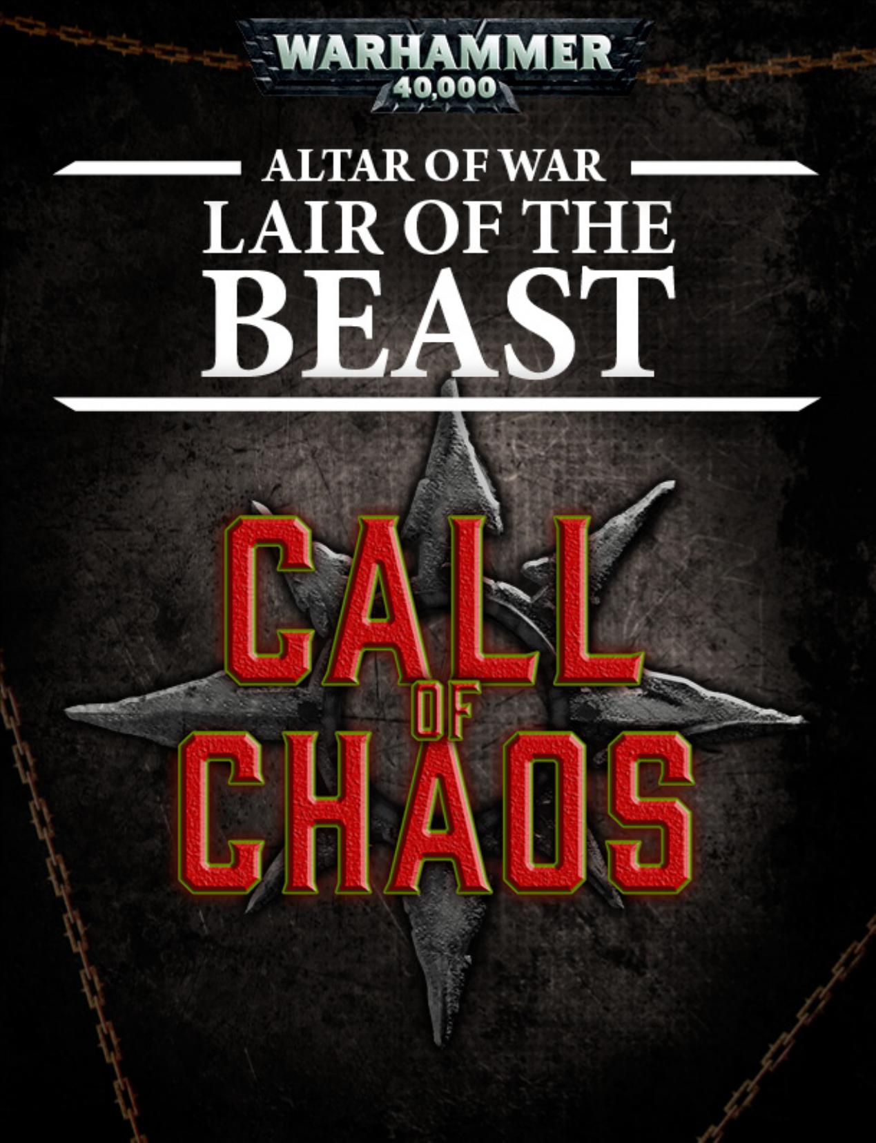 Altar of War: Lair of the Beast by Games Workshop Ltd