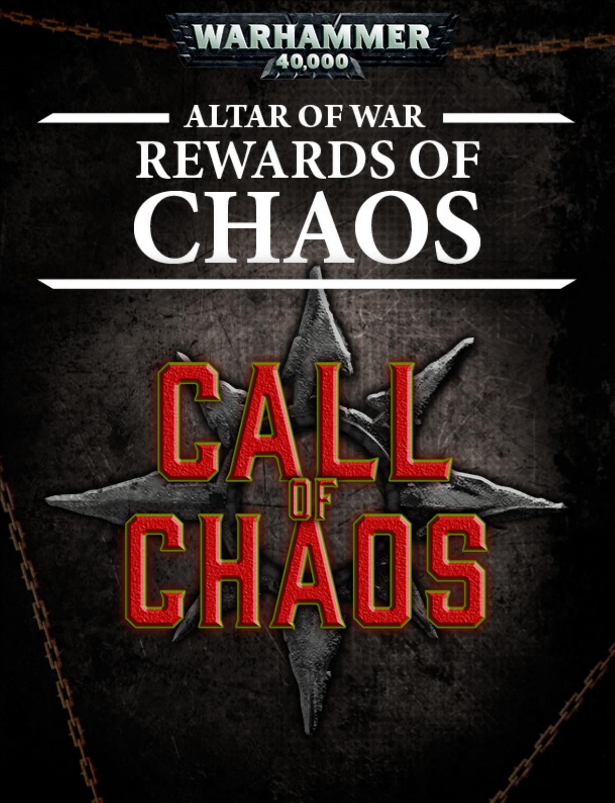 Altar of War: Rewards of Chaos by Games Workshop Ltd