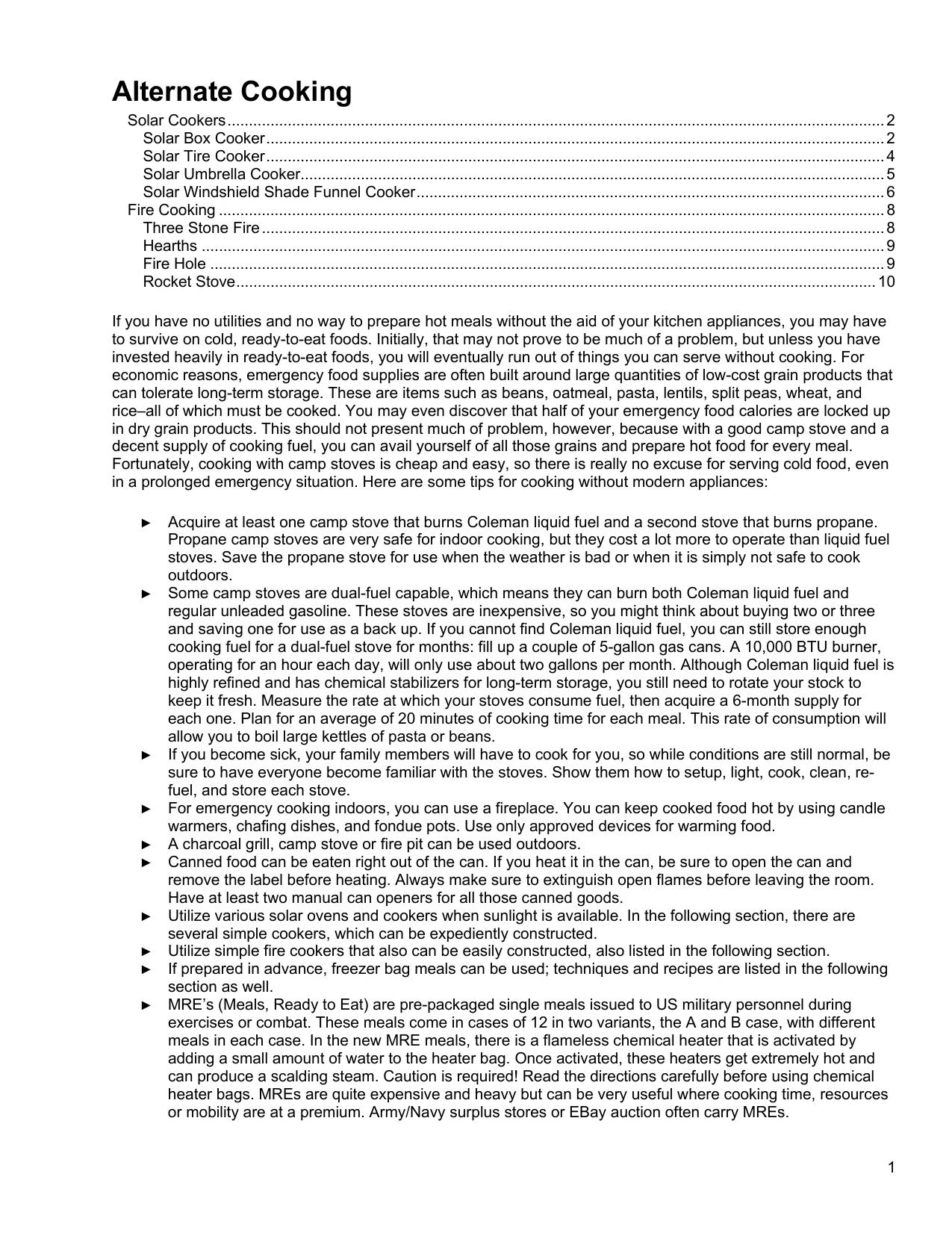 Alternate Cooking Methods by 11 Pages