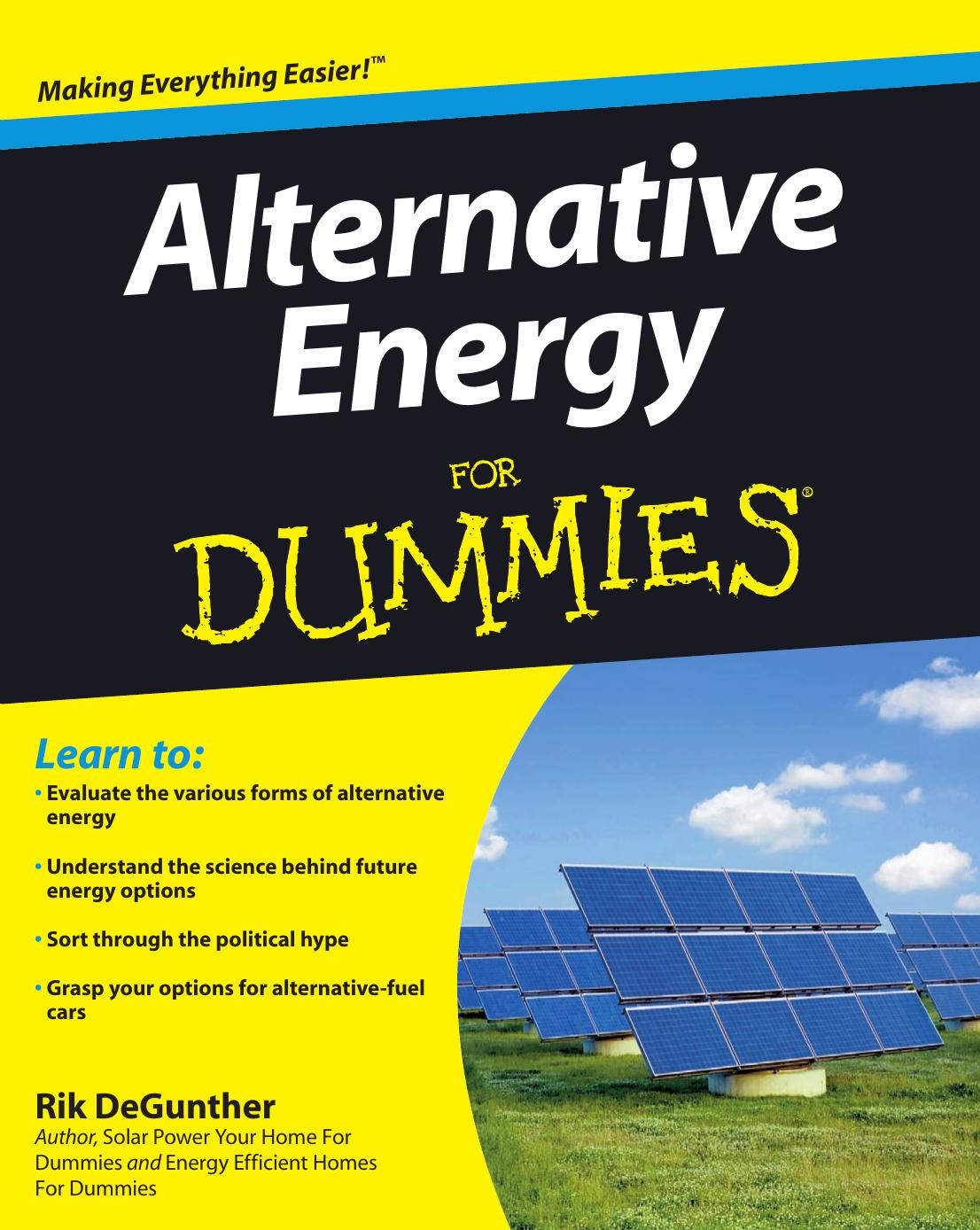 Alternative Energy for Dummies (ISBN by 0470430621)