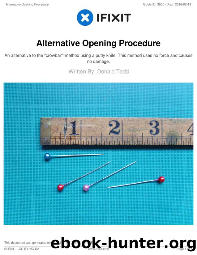 Alternative Opening Procedure by Unknown
