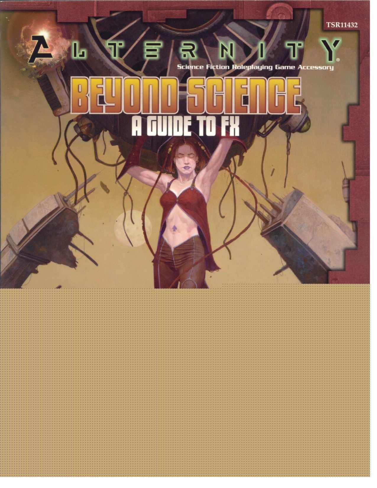 Alternity Beyond Science A Guide to FX by Unknown