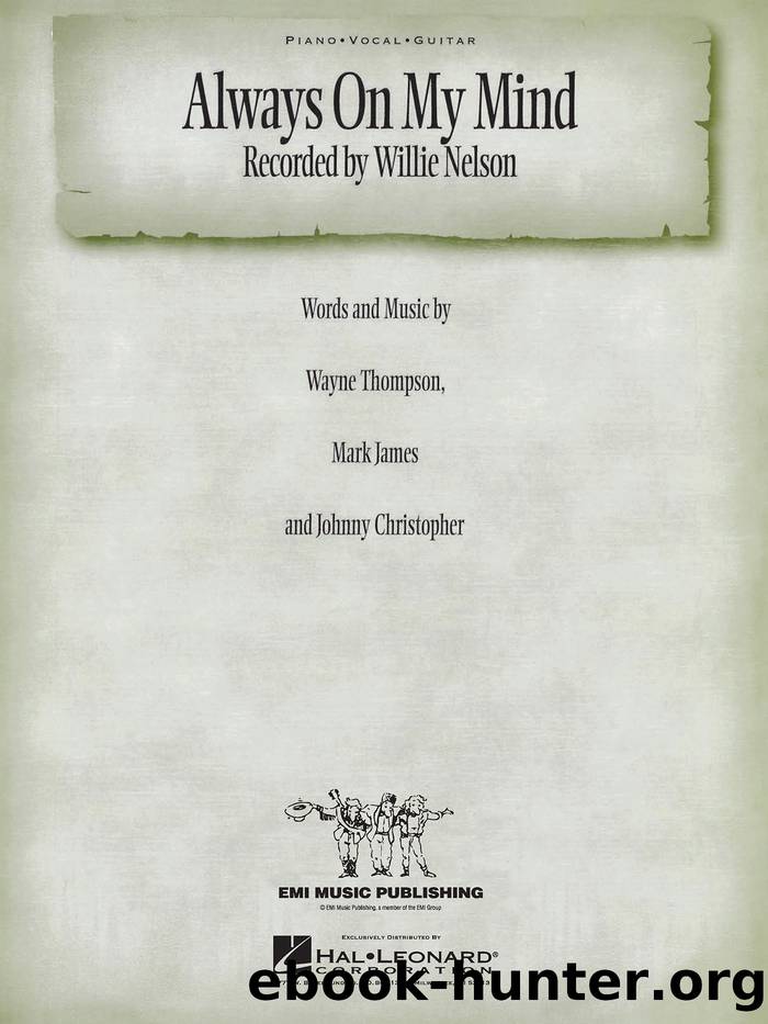 Always on My Mind Sheet Music by Willie Nelson