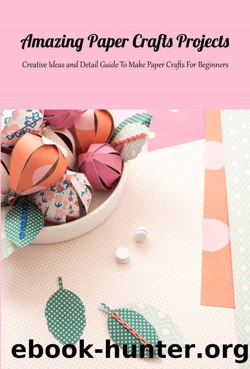 Amazing Paper Crafts Projects: Creative Ideas and Detail Guide To Make Paper Crafts For Beginners by Burns Amber