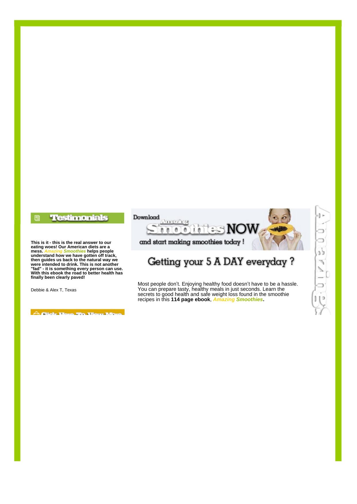 Amazing Smoothies. by Best of Kuszter's Collection