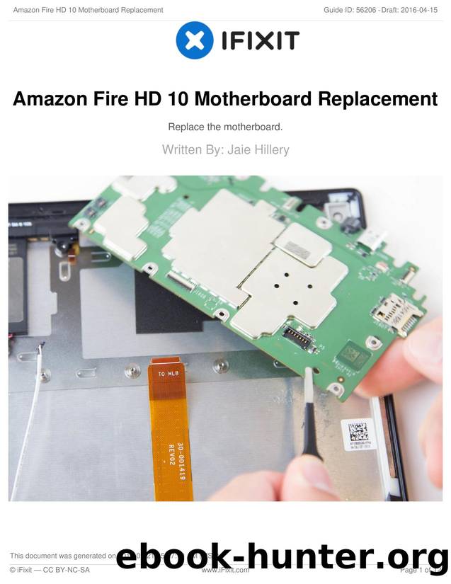 Amazon Fire HD 10 Motherboard Replacement by Unknown