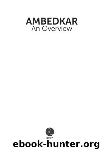 Ambedkar: An Overview by Ambedkar B. R
