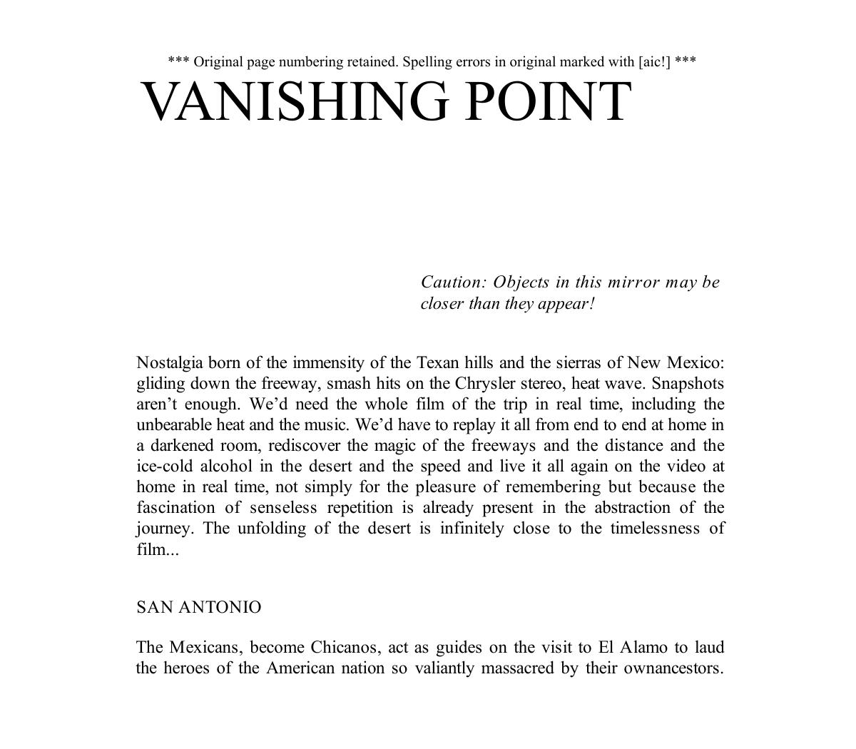 America by Jean Baudrillard Chris Turner