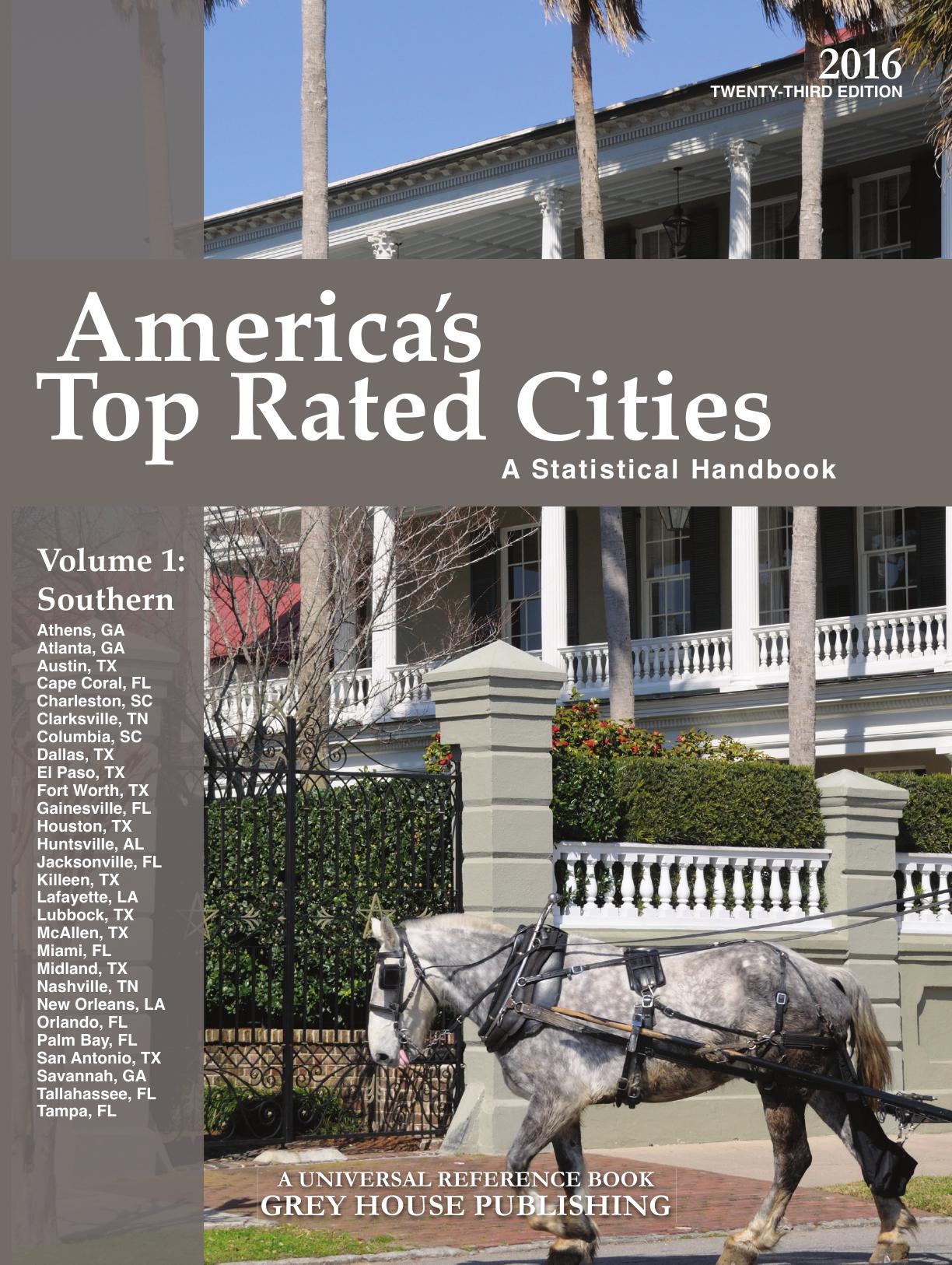 America's Top-Rated Cities, 4 Volume Set, 2016 by David Garoogian