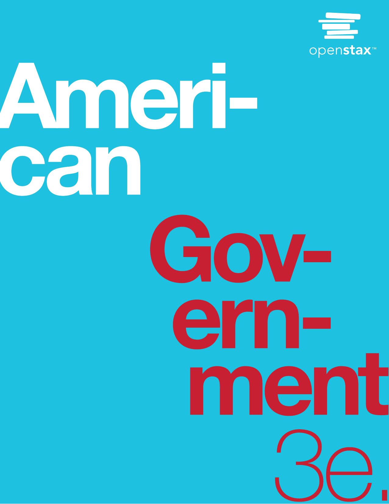 American Government Third edition 3e 2022 by Openstax