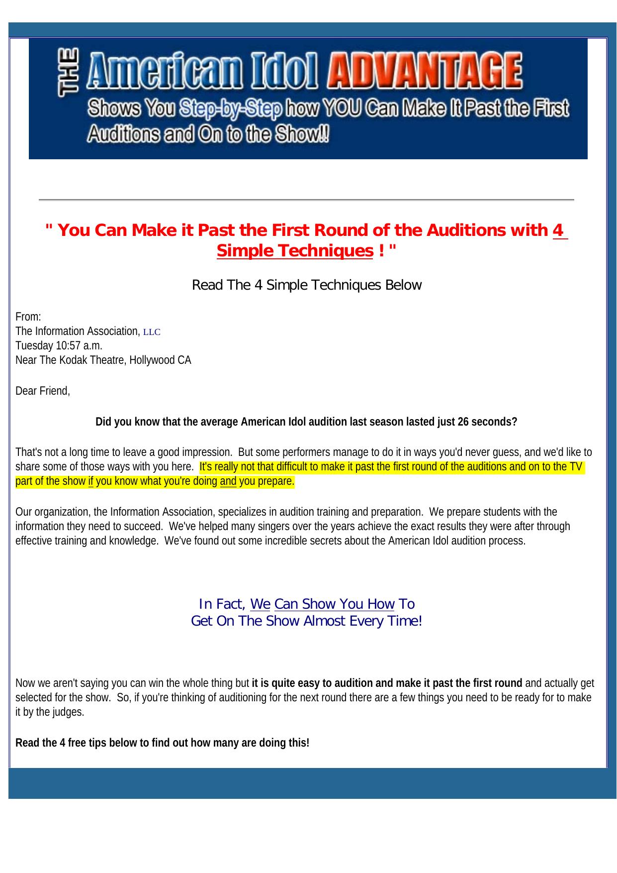 American Idol Auditions. by Best of Kuszter's Collection