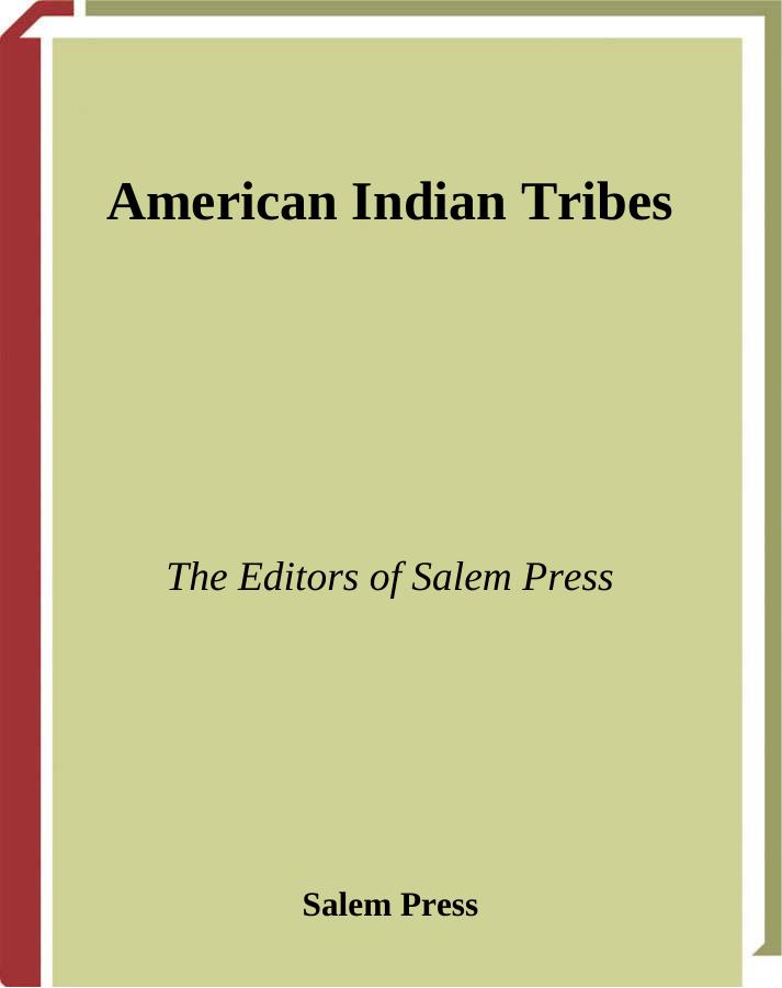 American Indian Tribes (Magill's Choice)(2 Volume Set) by R. Kent Rasmussen Salem Press