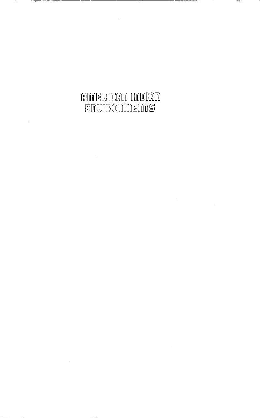 American Indian environments : ecological issues in Native American history by Erikson Kai T.; Vecsey Christopher