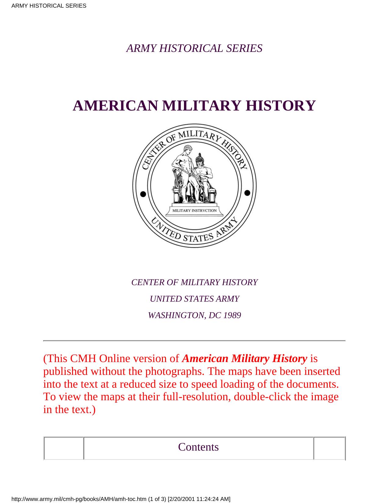 American Military History: The United States Army and the Forging of a Nation, 1775-1917 by Mr. Richard Winship Stewart Center of Military History (U.S. Army)