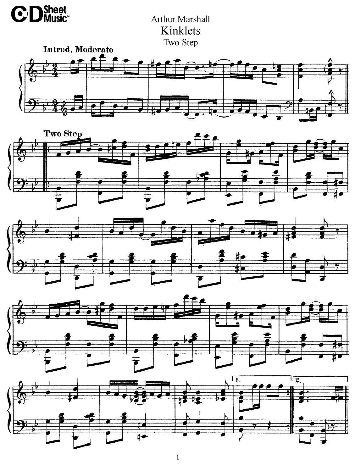 American Piano Music: Arthur Marshall by WBaxley Music Subito Music Corp & Stephens Pub. Co