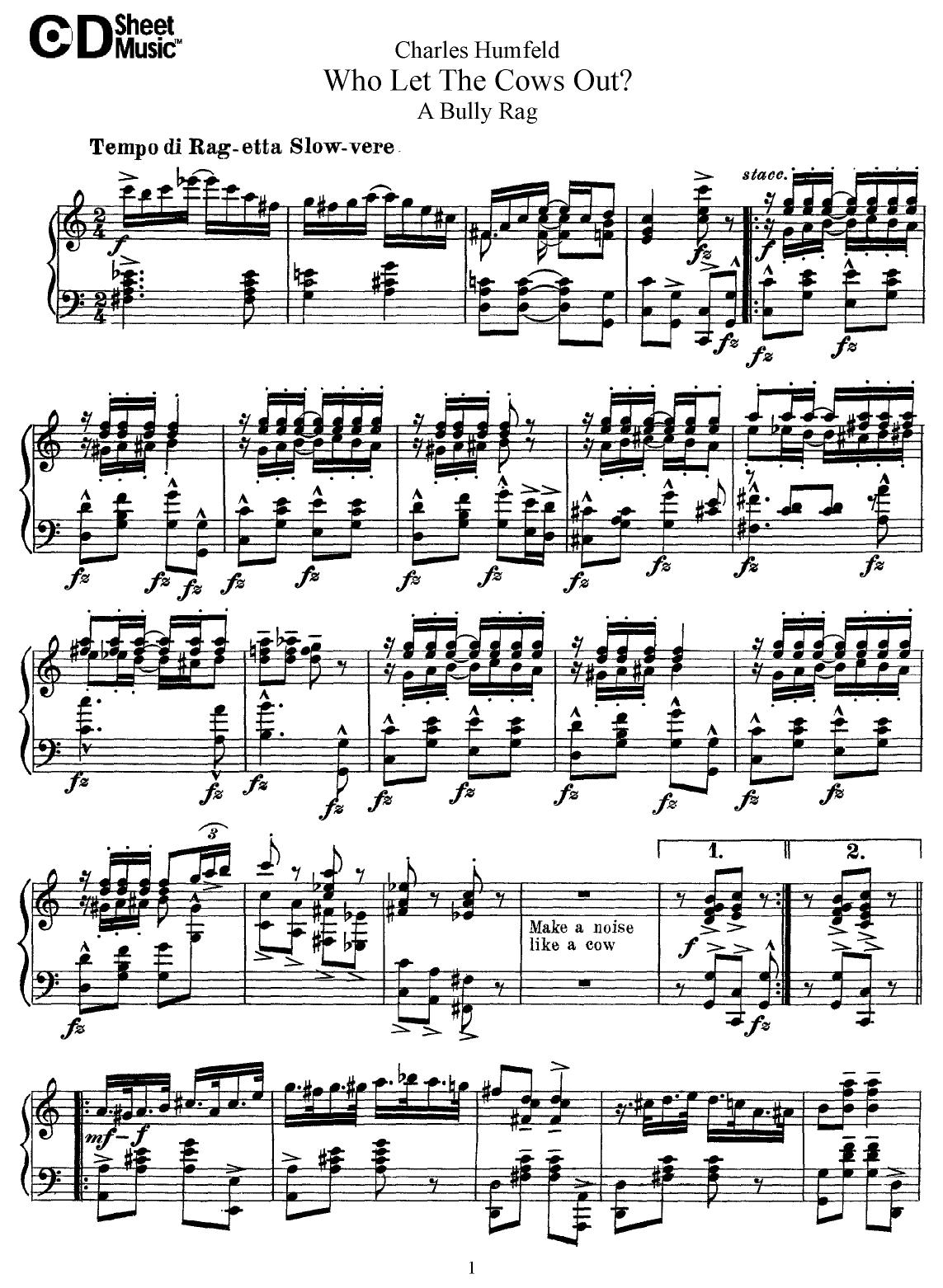 American Piano Music: Charles Humfeld by WBaxley Music Subito Music Corp & Stephens Pub. Co