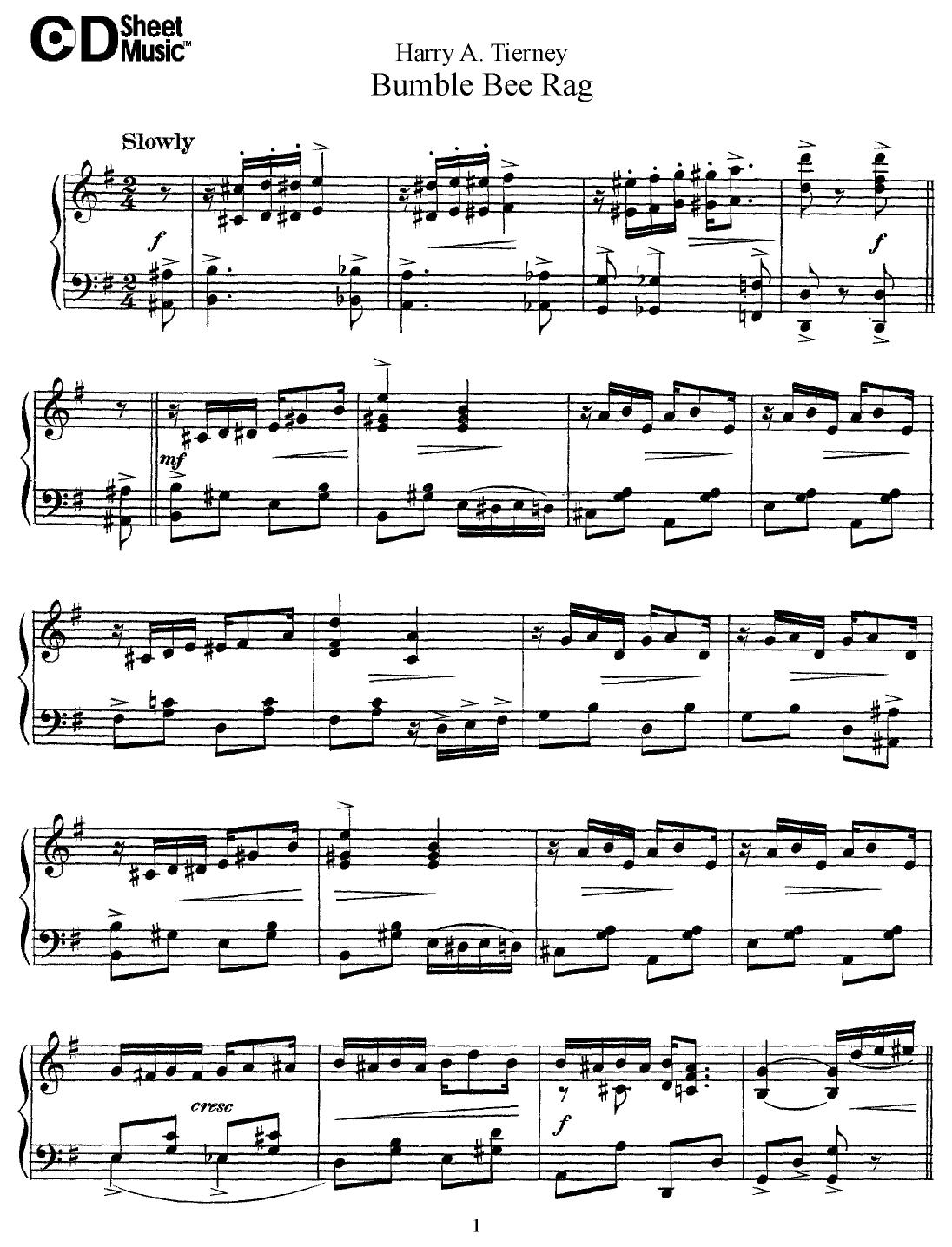 American Piano Music: Harry A. Tierney by WBaxley Music Subito Music Corp & Stephens Pub. Co