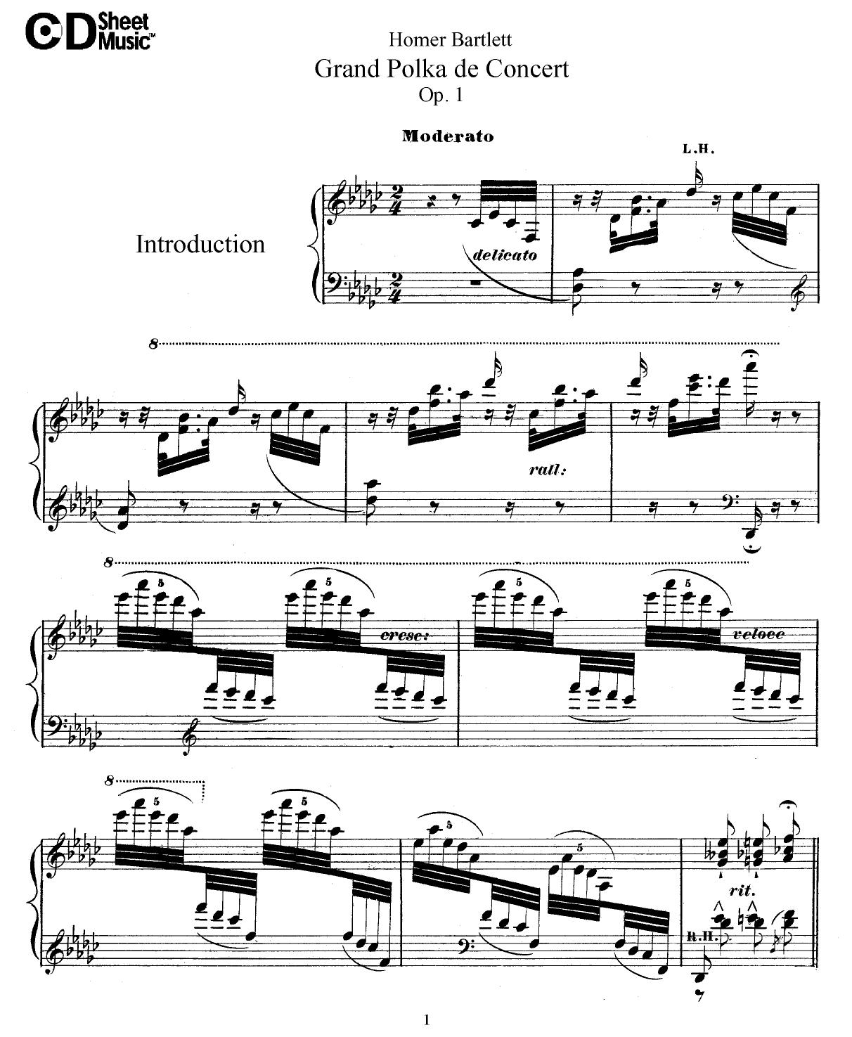 American Piano Music: Homer Bartlett by WBaxley Music Subito Music Corp & Stephens Pub. Co