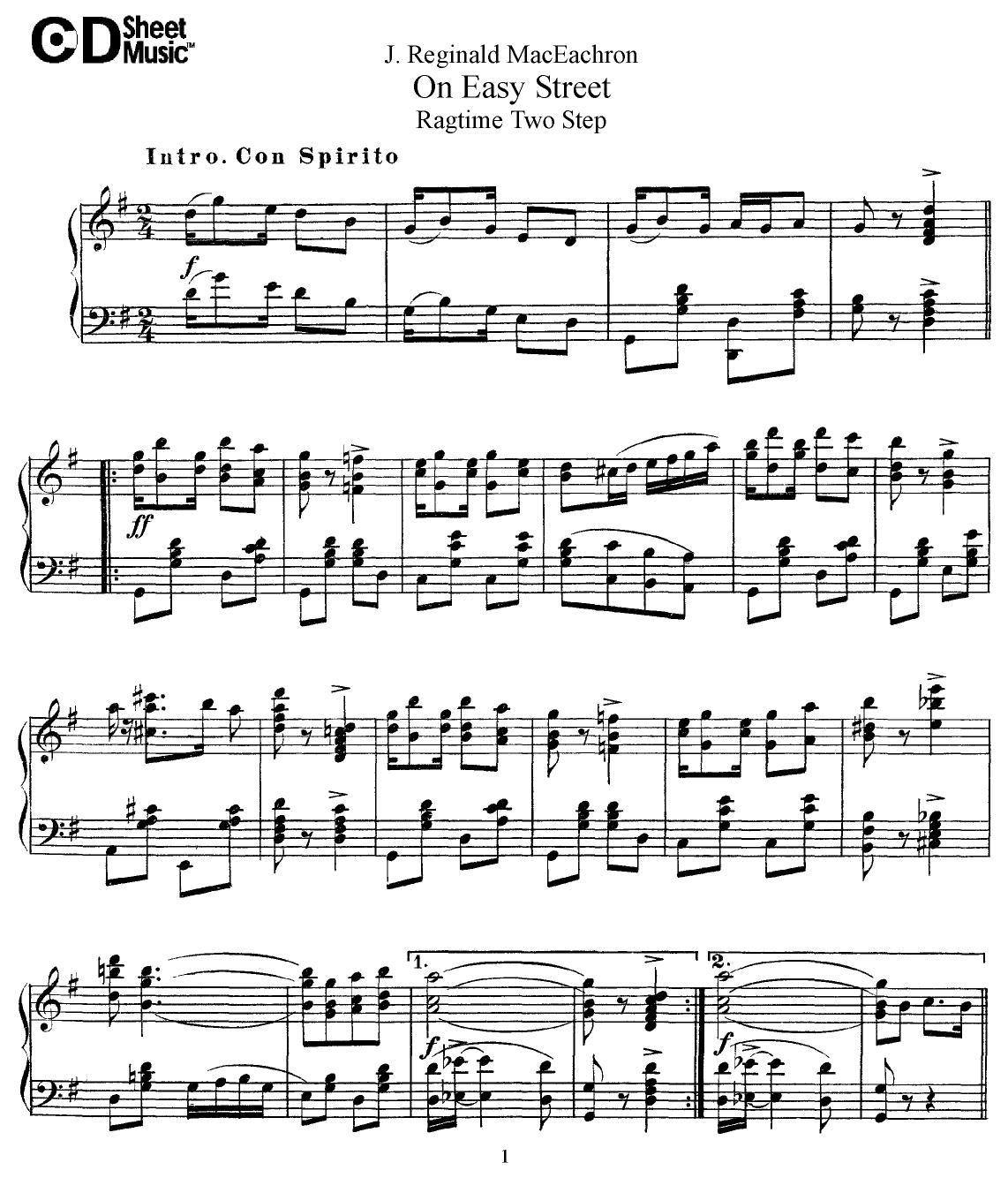 American Piano Music: J. Reginald MacEachron by WBaxley Music Subito Music Corp & Stephens Pub. Co