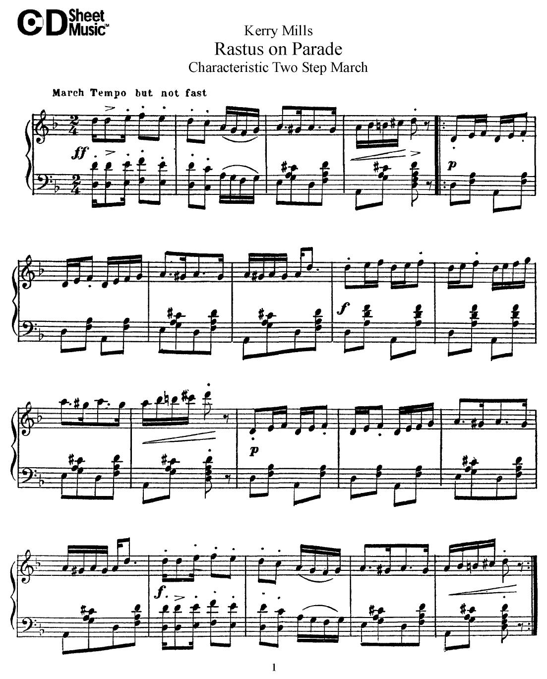 American Piano Music: Kerry Mills by WBaxley Music Subito Music Corp & Stephens Pub. Co