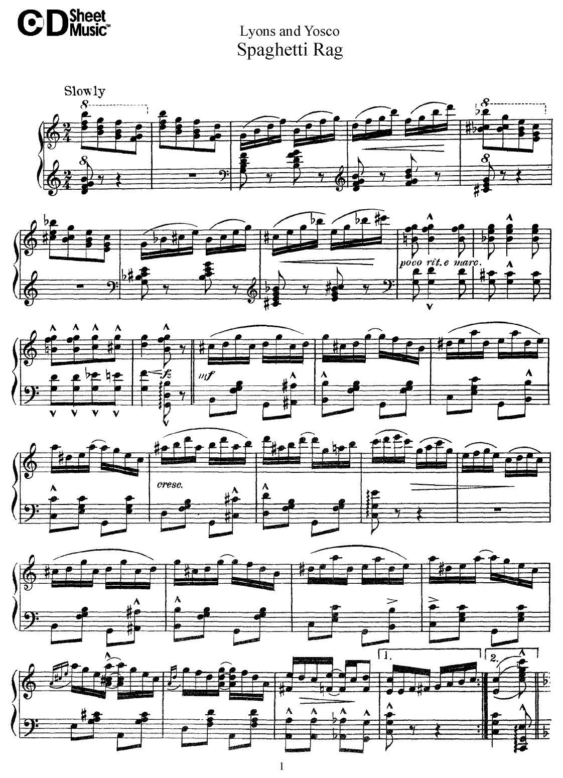 American Piano Music: Lyons and Yosco by WBaxley Music Subito Music Corp & Stephens Pub. Co