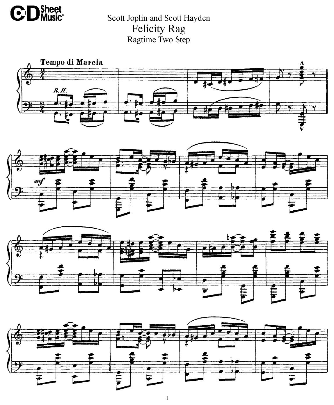 American Piano Music: Scott Joplin and Hayden by WBaxley Music Subito Music Corp & Stephens Pub. Co