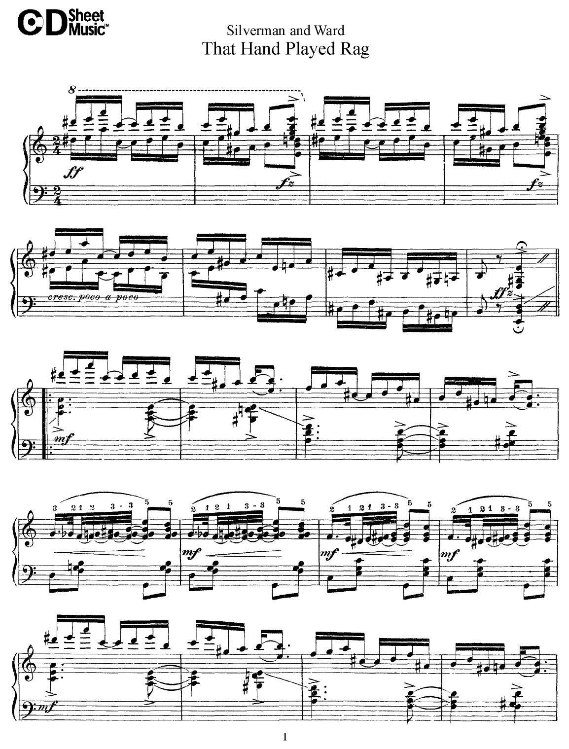 American Piano Music: Silverman and Ward by WBaxley Music Subito Music Corp & Stephens Pub. Co