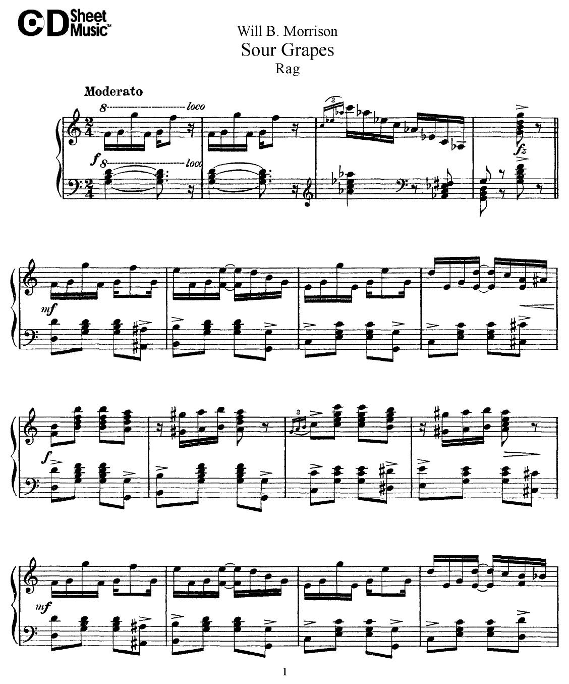 American Piano Music: Will B. Morrison by WBaxley Music Subito Music Corp & Stephens Pub. Co