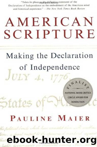 American Scripture: Making the Declaration of Independence by Pauline Maier