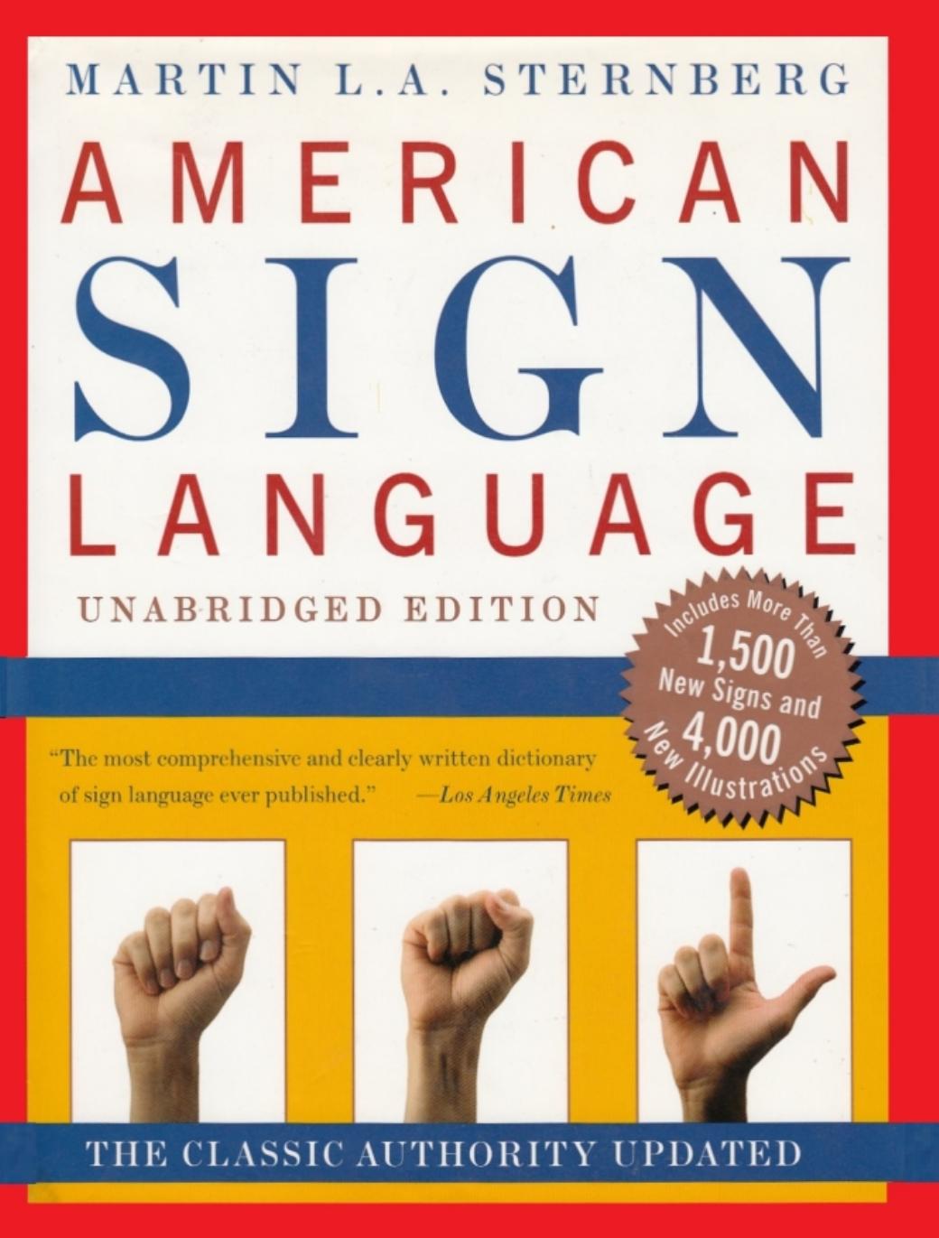 American Sign Language Dictionary UNABRIDGED [0062716085] by Unknown