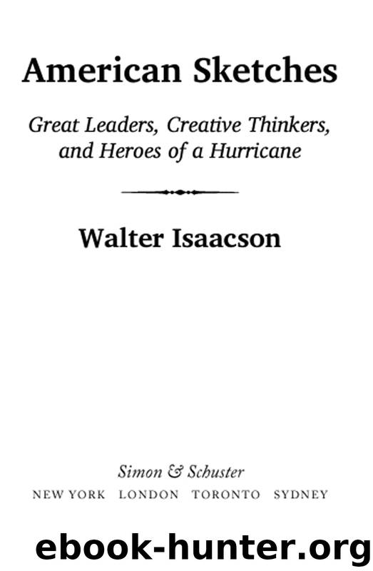 American Sketches by Walter Isaacson