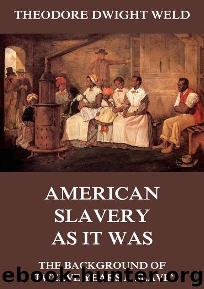 American Slavery As It Was - The Background Of Twelve Years A Slave by Theodore Dwight Weld