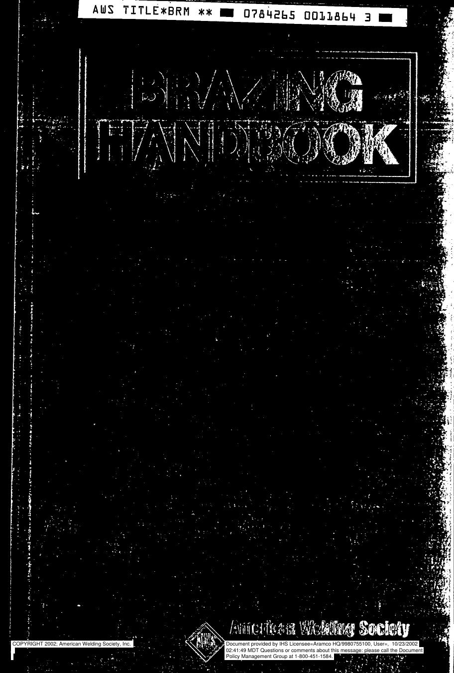 American Welding Society by Brazing Handbook (BRH) (Fourth Edition)(1991)(493s)