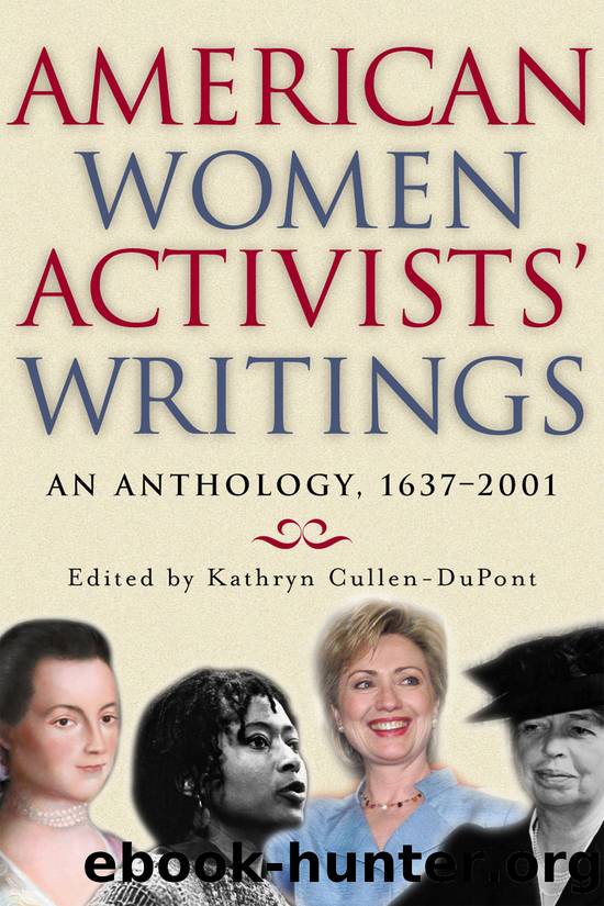 American Women Activists' Writings by Kathryn Cullen-DuPont