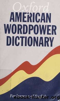 American wordpower dictionary by Urbom Ruth 1970-