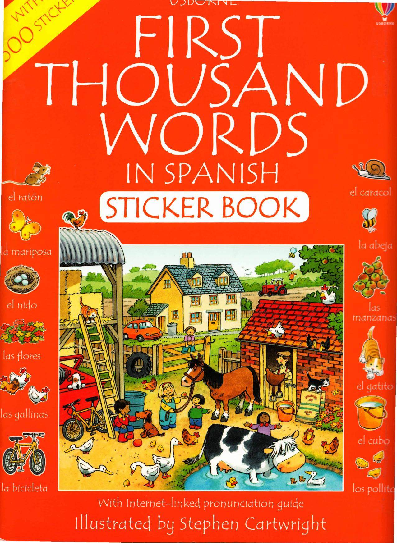 Amery H.-First thousand words in Spanish sticker book-2002 by Unknown