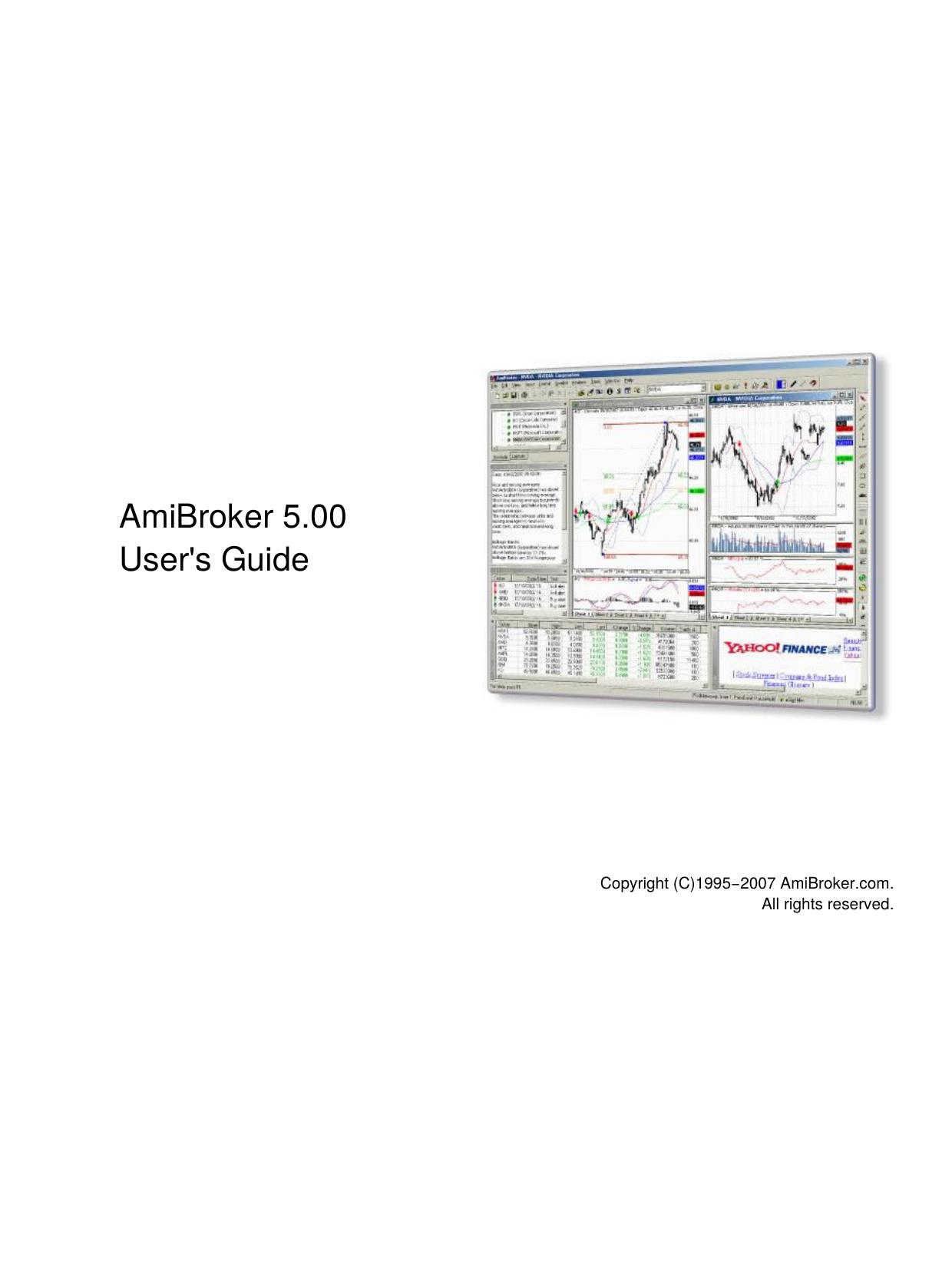 AmiBroker 5.00 User's Guide by Unknown