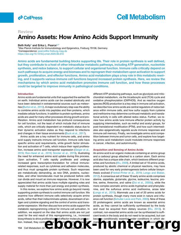 Amino Assets: How Amino Acids Support Immunity by Beth Kelly & Erika L. Pearce