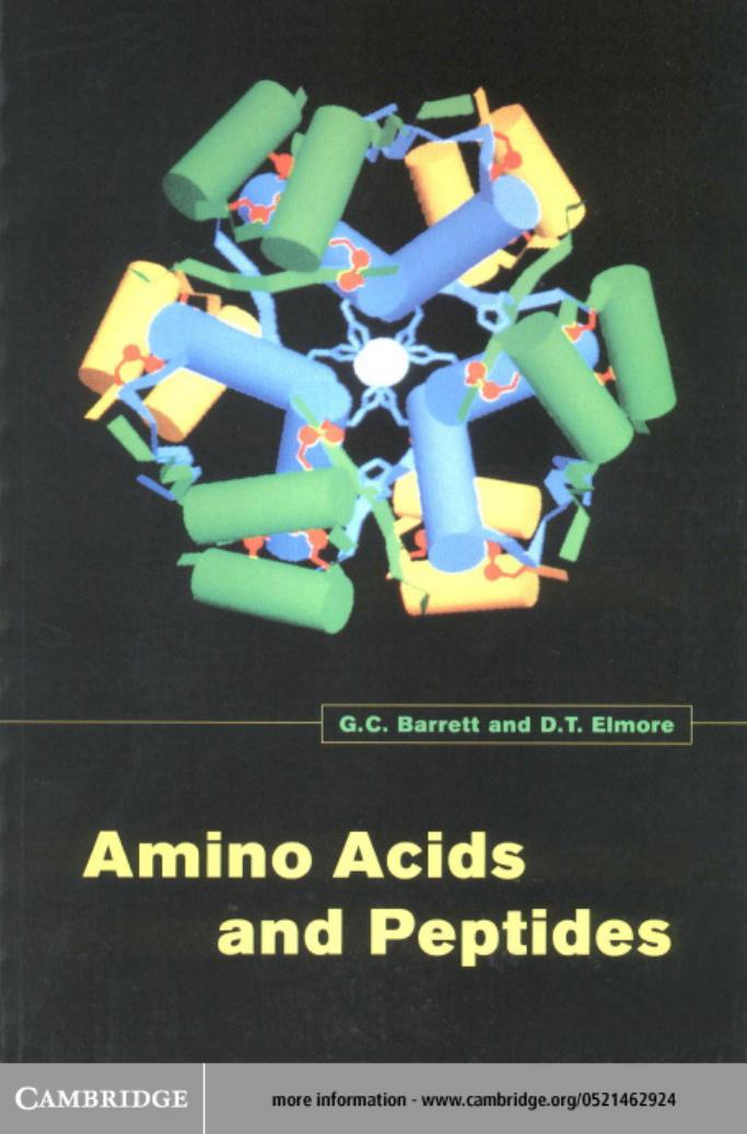 Amino acids and peptides by Barrett G. C.; Elmore Donald Trevor