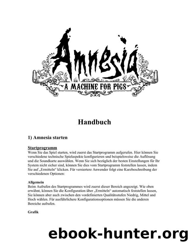Amnesia by Stefan Hahn