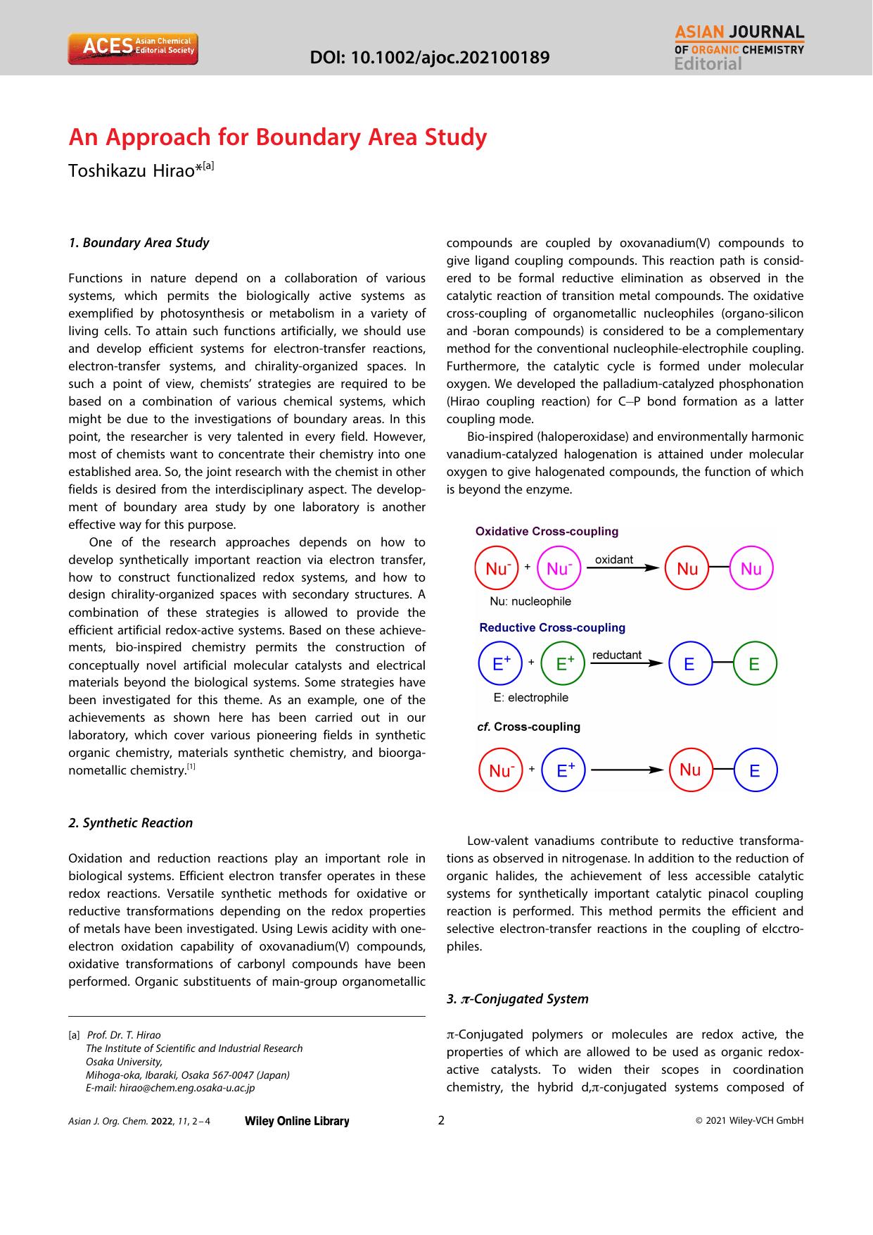 An Approach for Boundary Area Study by Unknown
