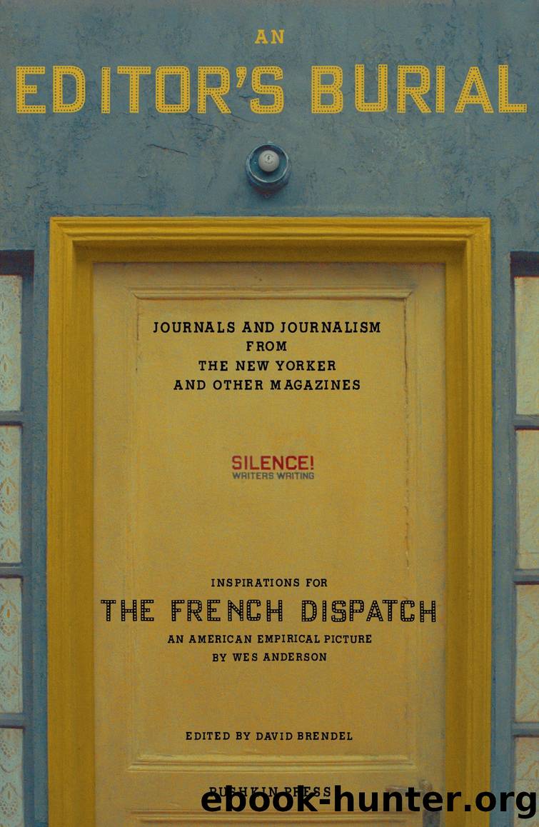 An Editor's Burial by David Brendel